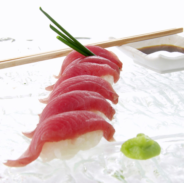El sushi de atún no es muy saludable