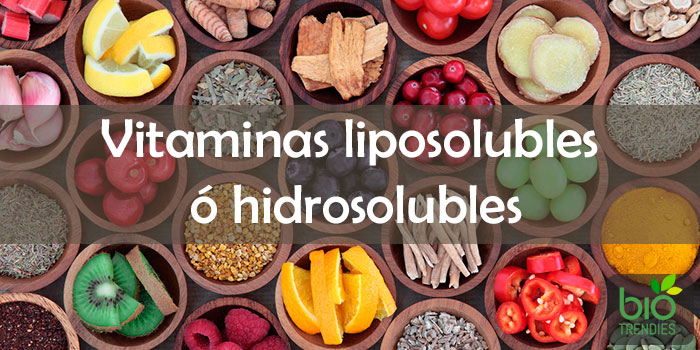 Vitaminas liposolubles vs vitaminas hidrosolubles: