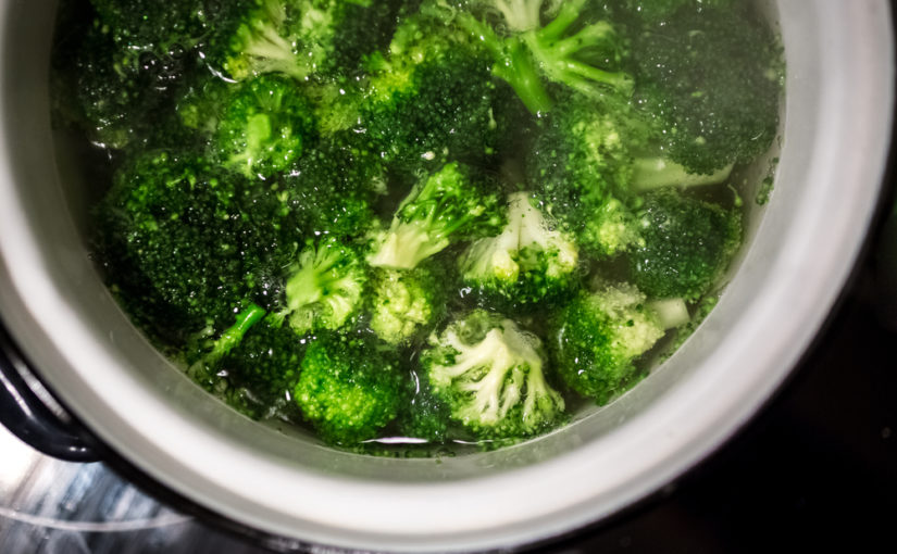 Beber el caldo de cocción de las verduras